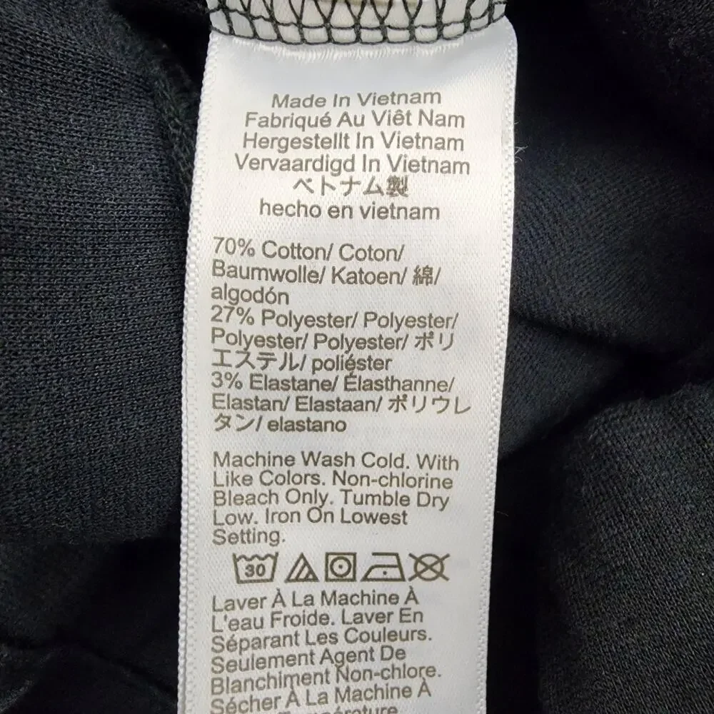 J. Crew Womens Pintuck Sweatpants Black Casual Pants Pull On Size Large Pockets